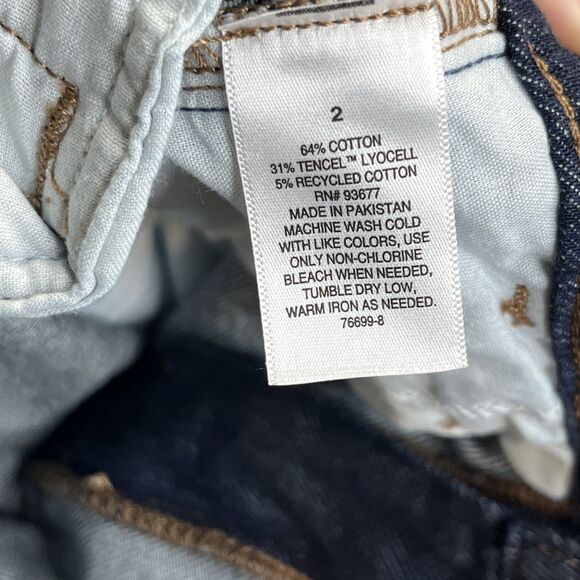 a.n.a  A New Approach ana High Rise Wide Leg Jeans Womens Size 2 Dark Wash $54 - Picture 15 of 16